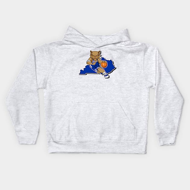 Kentucky Ballin' Cat Kids Hoodie by KentuckyYall